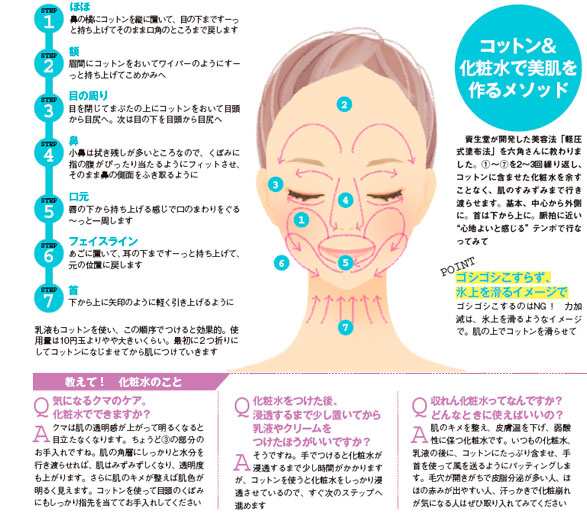 顔 こする セール 化粧水 コットン