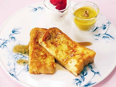 朝は焼くだけ しっとりフレンチトースト 時短朝食レシピ リビングくらしナビ