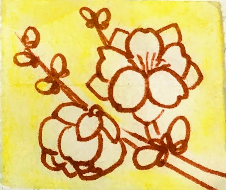 花言葉は天下無敵 桃の花を描いて作る香り絵で雅な春を Shufu技 Shufu 1通信 リビングくらしナビ