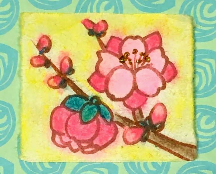 花言葉は天下無敵 桃の花を描いて作る香り絵で雅な春を Shufu技 Shufu 1通信 リビングくらしナビ