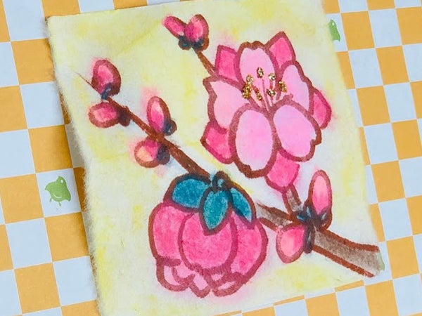 花言葉は天下無敵 桃の花を描いて作る香り絵で雅な春を Shufu技 Shufu 1通信 リビングくらしナビ