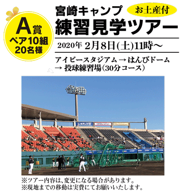 締め切り間近 福岡ソフトバンクホークス宮崎キャンプ見学ツアー オリジナルグッズプレゼント Pr 特集 リビングかごしまweb