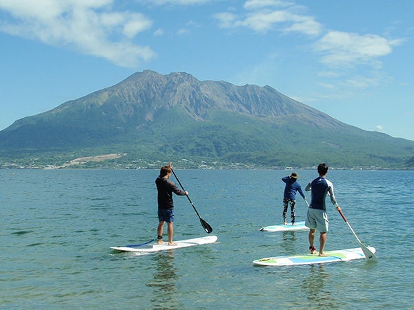 鹿児島体感!わくわくーぽん】錦江湾マリン・SUP(スタンドアップ 鹿児島体感!わくわくーぽん】錦江湾マリン・SUP(スタンドアップ
