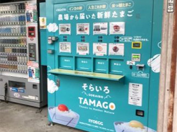 珍しいたまご自販機【そらいろTAMAGO】 | リビングえひめWeb