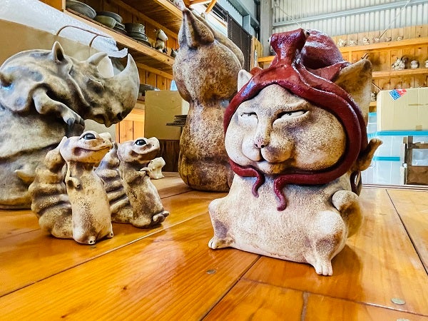 【現代陶芸】【作家物】母娘像 林 淳子 陶板展 | ISHI-DEN 石原田園ギャラリー