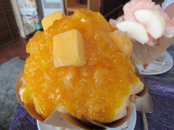 桑折町】老舗和・洋菓子店「大野屋」さんの果肉ゴロゴロふわふわかき氷