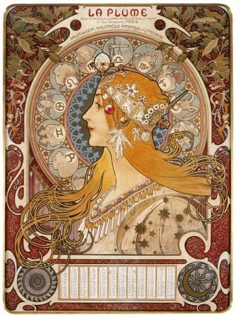 希少洋書 JUGENDSTIL アールヌーヴォー装飾美術ポスター集 ポスター美術の世界で輝いたアール・ヌーヴォーの代表」アルフォンス
