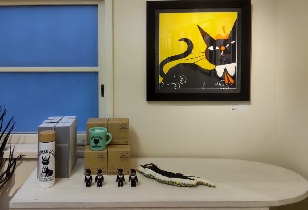 京橋】黒ねこ意匠個展 甘さ控えめスタイリッシュでクールな黒ねこ