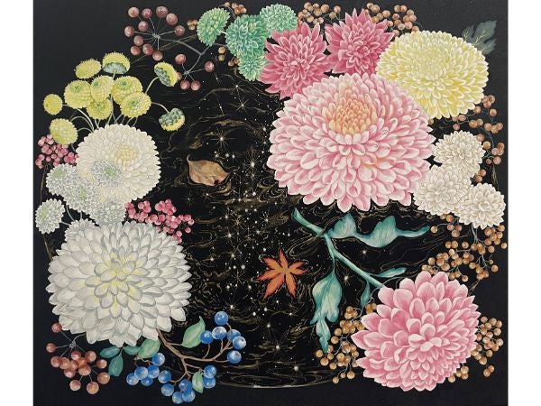 水の神秘や力強さを表現、日本画家・菅かおるさんの個展 | リビング