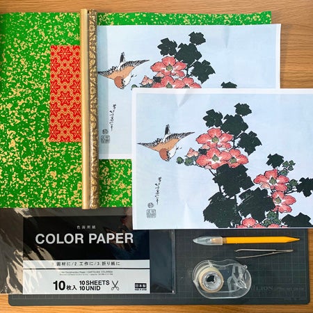 浮世絵 花 北斎 コピー 4枚もの 水彩画 (稀少 浮世絵木版画 浮世絵 花 北斎 コピー 4枚もの 水彩画 (稀少 浮世絵木版画