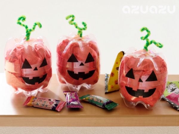 季節の工作 ペットボトルで作るハロウィンかぼちゃ 中にお菓子も リビング埼玉web