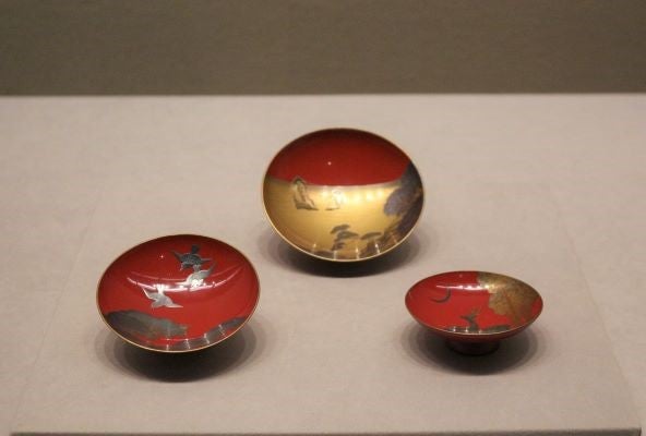 3468番　古美術＜値下げ交渉大歓迎＞エビ　蒔絵　盃　共箱 3468番古美術＜値下げ交渉大歓迎＞エビ蒔絵盃共箱