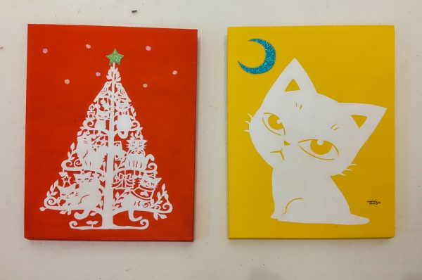 切り絵 一葉 観音 松風直美 松風直美 on X