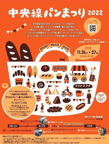 イベント 11 26 土 27 日 中央線パンまつり22 開催 リビングむさしのweb