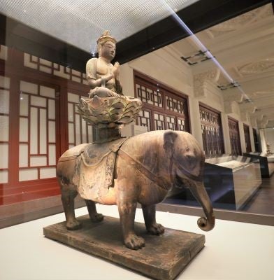 普賢菩薩坐像、円空仏模刻値下げ