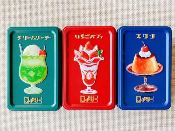 レトロかわいいお菓子缶♡メリーチョコレート「はじけるキャンディ ...
