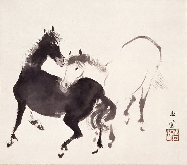 日本画 馬の絵（ウマ）-