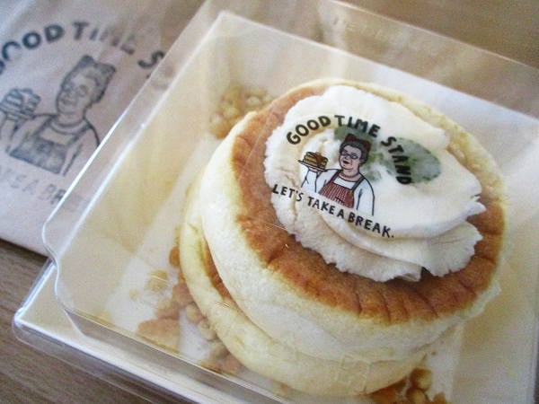 グッドタイムスタンド】ふんわり口溶け優しいパンケーキ＠松山市湊町