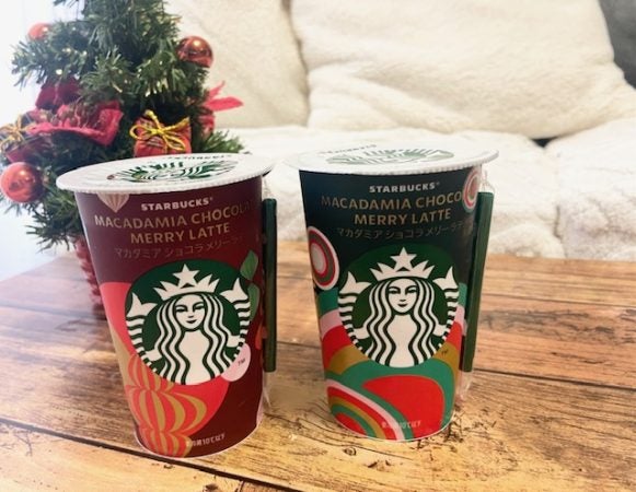 スタバチルドカップもホリデーシーズン到来♡「マカダミア