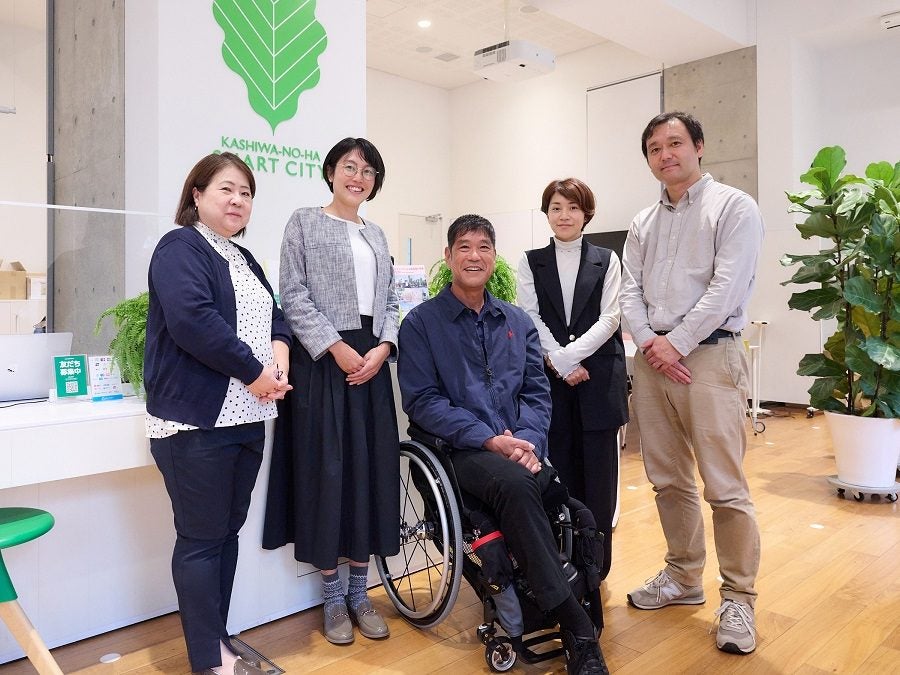 車いすテニスの齋田選手が、まちづくりの拠点「UDCK（柏の葉アーバン