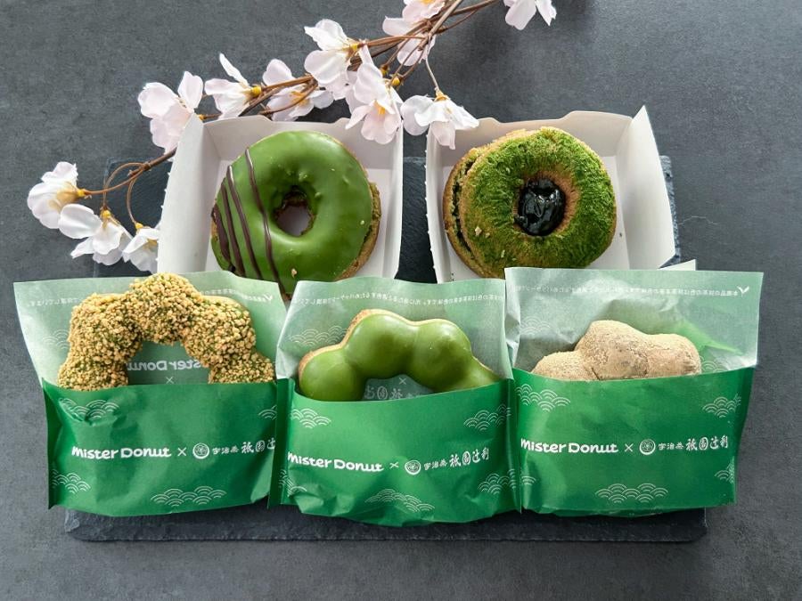 ミスド ✕ 辻利祇園第一弾が来た！組み合わせ最高の5種類ドーナツ実食