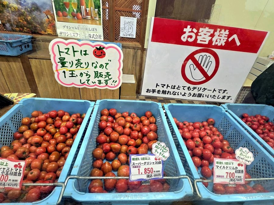 今が旬！糖度8.5度以上のスーパーデリシャストマトにも出合える直売所