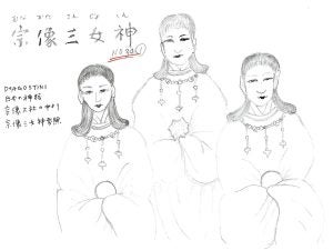 大塚久美子の日本の神話（八百万神）コラム　第34話 「宗像三女神」その１