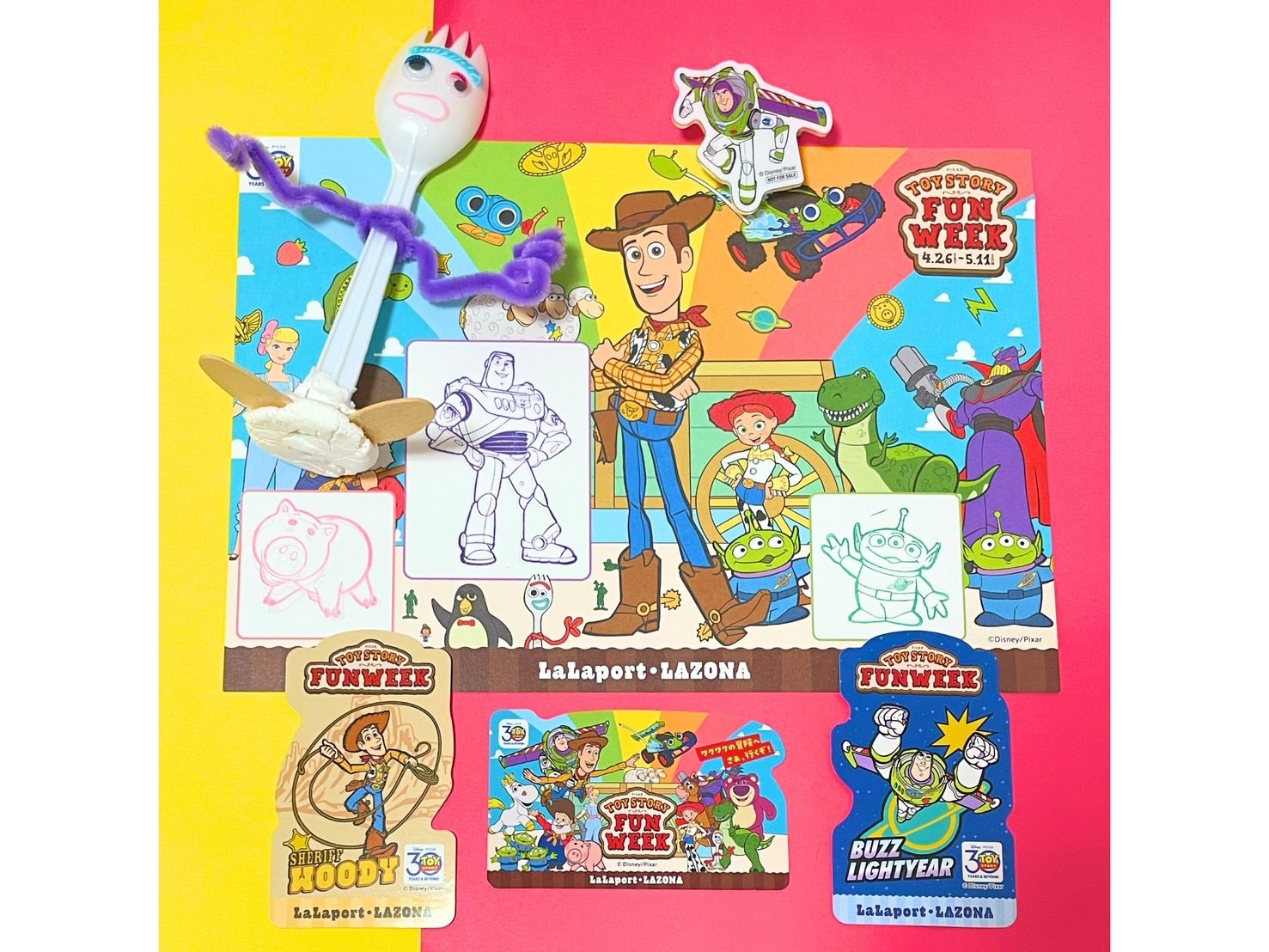 ■スタンプアートギャラリー　TOY STORY TOY STORY FUN WEEK】ららぽーとで5／11までスタンプラリーが
