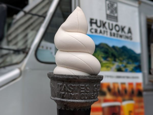 博多駅】必食！アーモンド効果使用の大名ソフトクリームの期間限定