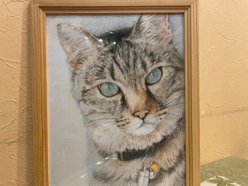 藤崎駅】優しい色合いに癒される 世界に1つだけの色鉛筆アート➀下絵