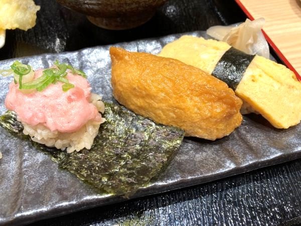 イオンモール仙台上杉】ランチの杉玉定食は寿司に天ぷら・うどん付きで