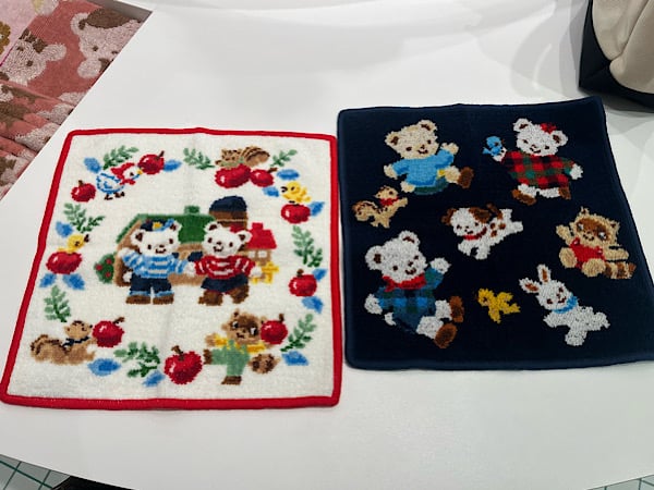 ファミちゃん ファミリアハンカチ シェニール 織 ファミリア